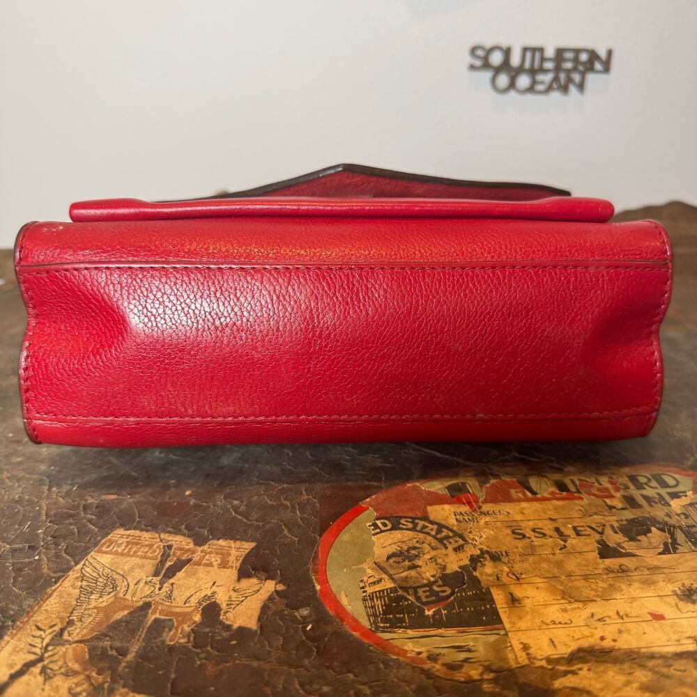 Louis Vuitton Red Lock Me Flap Crossbody Shoulder Bag SHW AR4128 Authentic CoA‎ - Picture 10 of 12